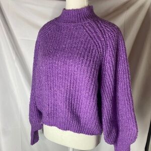 Moon and Madison Purple Knit Sweater M